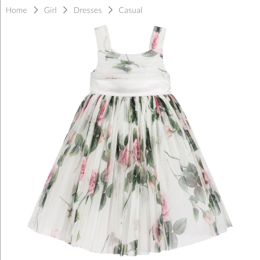 Dolce & Gabbana floral tulle dress